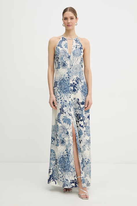 Guess сукня віскозна блакитна квіти W6GK01