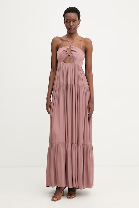 Patrizia Pepe poletna obleka roza 2A3065 A772