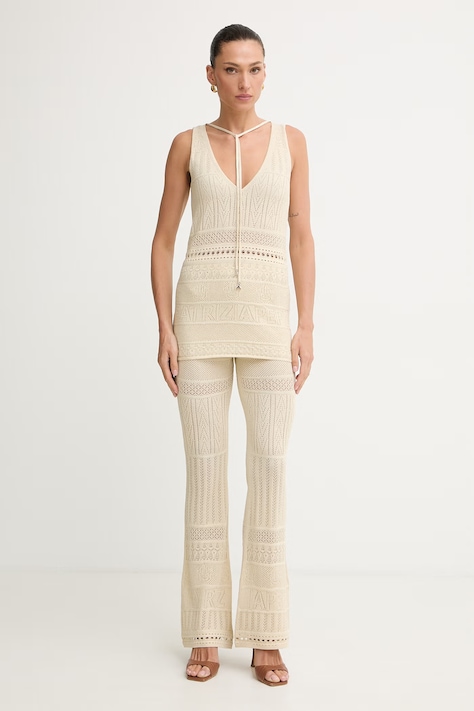 Patrizia Pepe top damski beżowy 2K0383 K332L