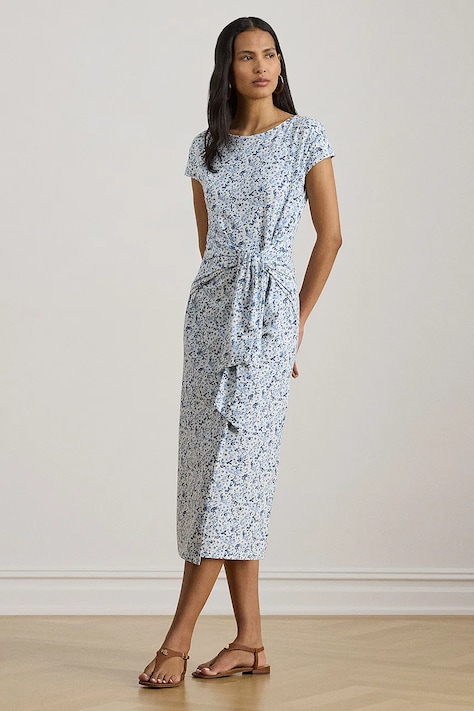 Lauren Ralph Lauren рокля от памук синя 200P09120