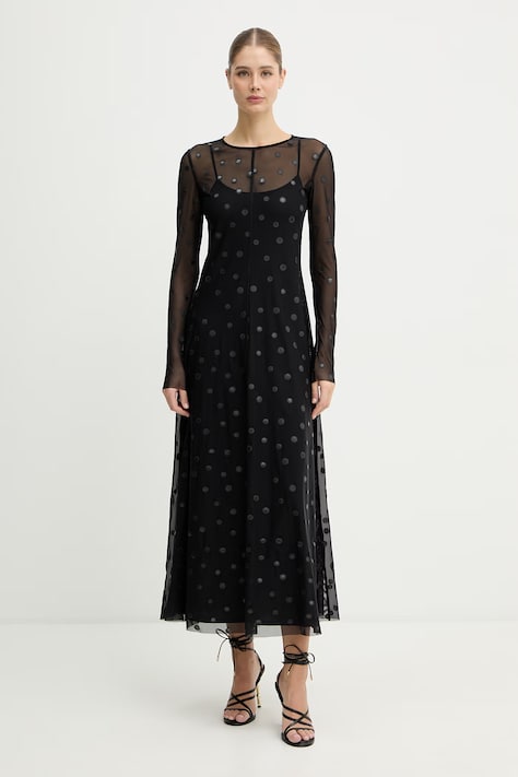 Платье MAX&Co. MCOSEQUOIA цвет чёрный maxi облегающее 2616621011200