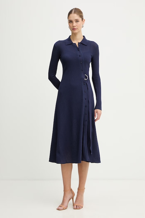 MAX&Co. sukienka bawełniana MCOGETTITO kolor granatowy midi rozkloszowana 2616621021200