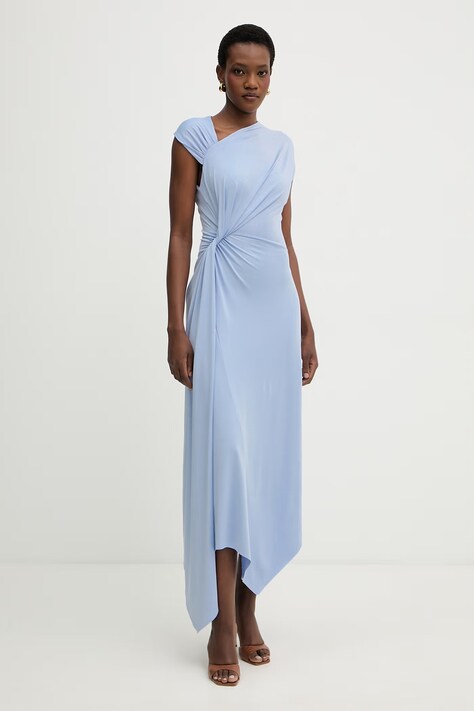 Victoria Beckham sukienka niebieska gładka 1226JDR007199A