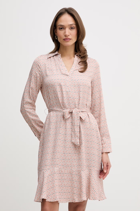 Marc Aurel sukienka koszulowa z wiskozy beżowa 6246A11161