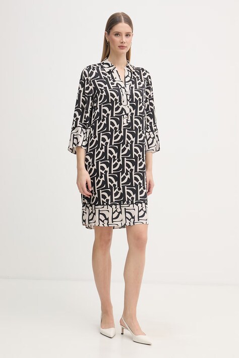 Marc Aurel sukienka koszulowa z wiskozy czarna 6254A11084