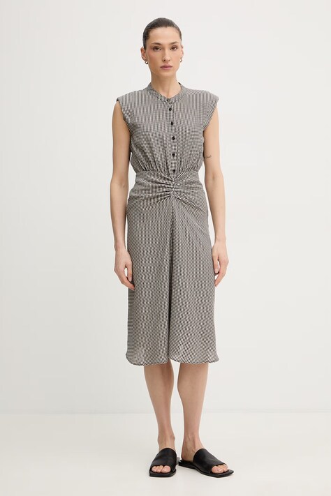 Sessun Sukienka czarna w kratkę 26205016