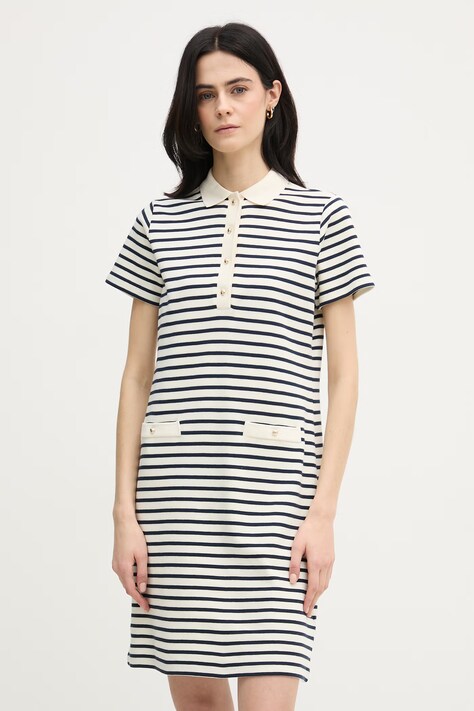 Joop! sukienka bawełniana kolor beżowy mini prosta 30102058