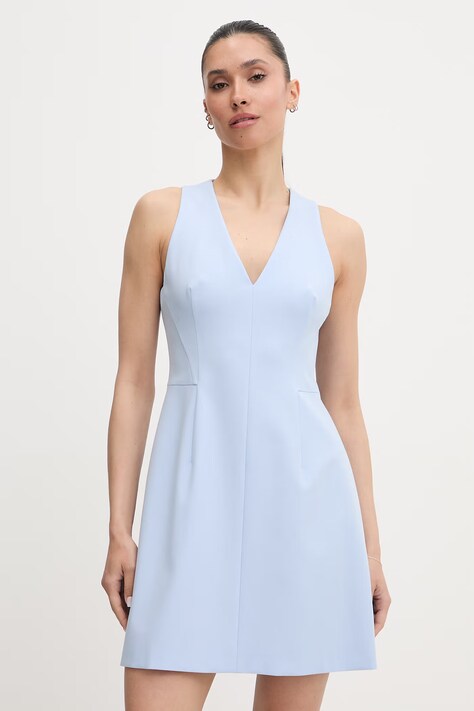 HUGO φόρεμα Kelila μπλε απλό 50558174