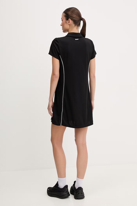 Dkny sukienka kolor czarny mini prosta DP6D4941