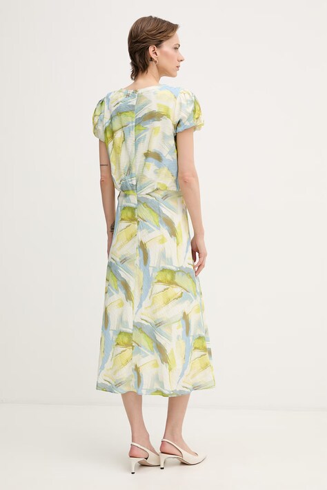 DKNY літня сукня віскозна — SS26-SUD1IR, блакитний — фото 3