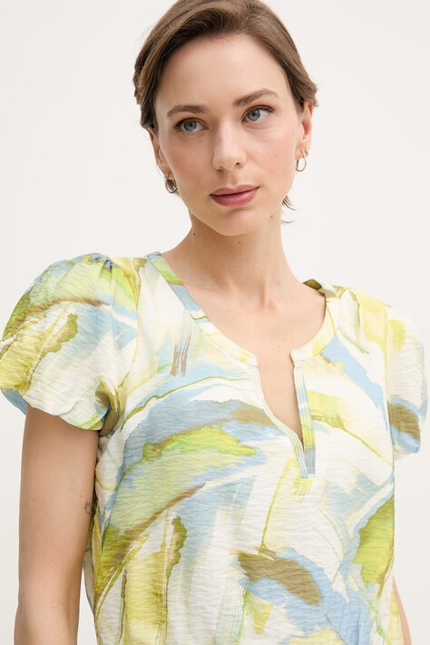 DKNY літня сукня віскозна — SS26-SUD1IR, блакитний — фото 4