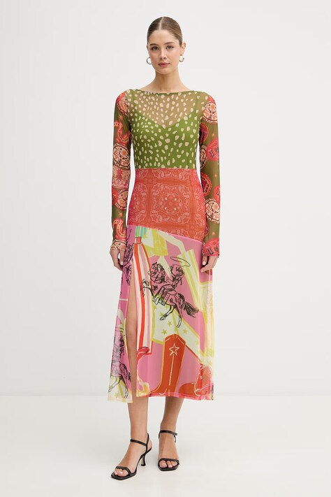 Never Fully Dressed sukienka zielona NFDDR3242