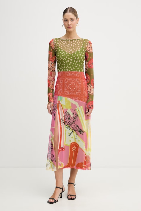 Never Fully Dressed sukienka zielona NFDDR3242