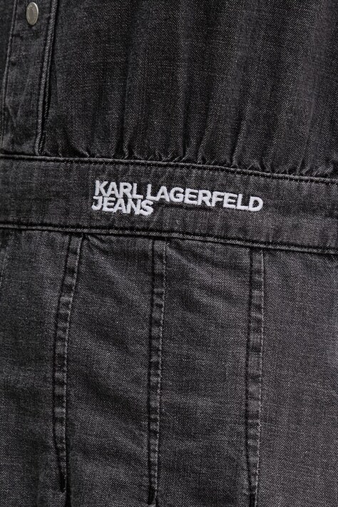 Karl Lagerfeld Jeans розкльошена сукня джинсова — SS26-SUD1KO, сірий — фото 5