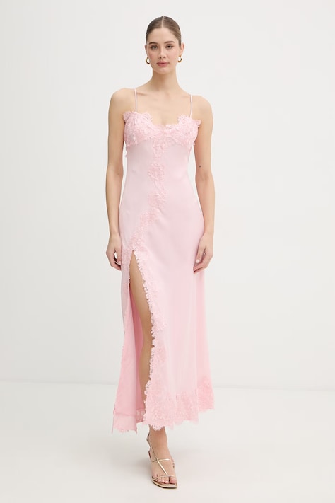 Bardot sukienka różowa 60304DB