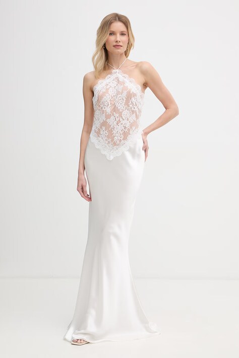 Retrofete sukienka bieliźniana Costanza beżowa R-SS26-12538-17