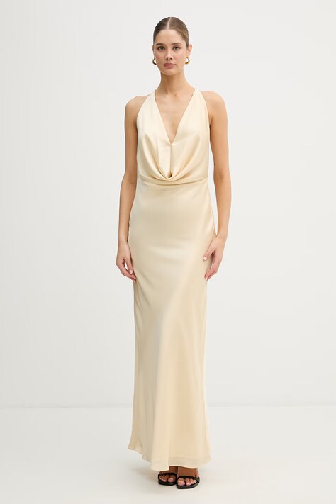 Rotate sukienka żółta gładka 1155501366