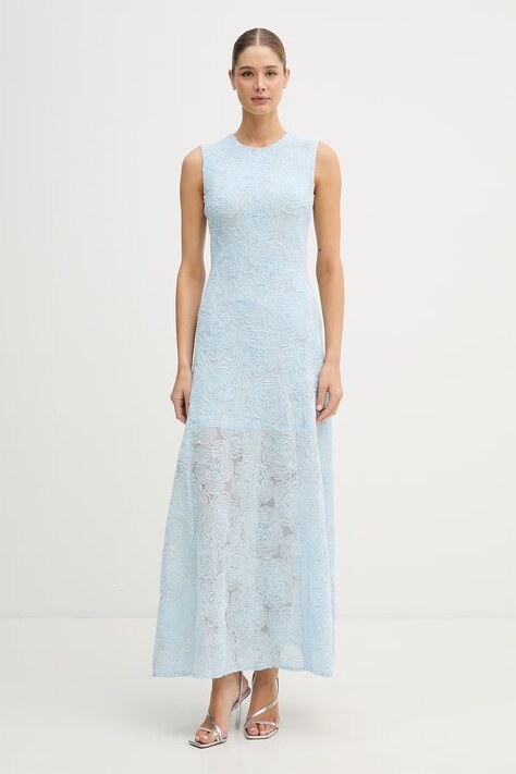 Rotate sukienka rozkloszowana niebieska w kwiaty 1155282000