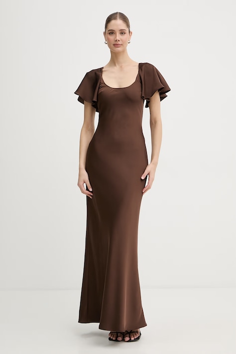 Rotate sukienka brązowa gładka 1159062037