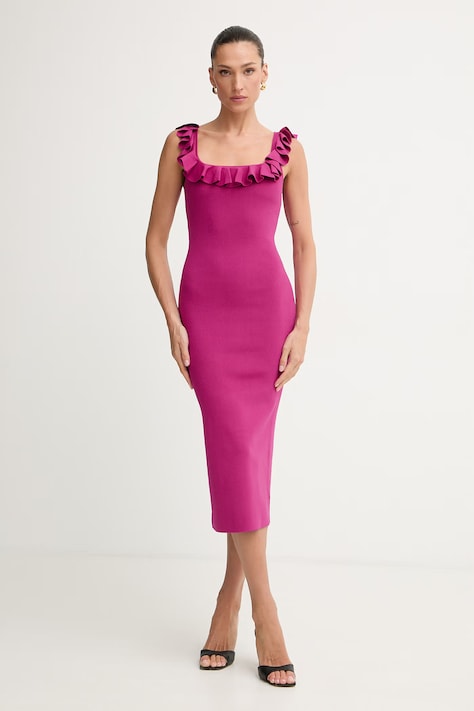 MICHAEL Michael Kors rochie roz simplă MS683CG33D
