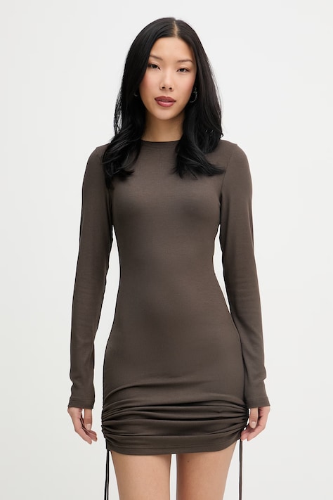 La Mania ντραπέ με βισκόζη FAITH καφέ απλό FAITH