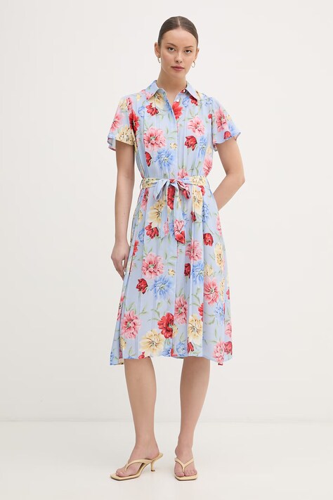 Gant sukienka niebieska w kwiaty 4503498