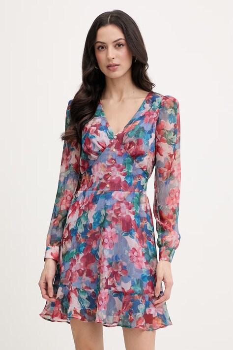 Morgan sukienka niebieska w kwiaty RAMSA.F