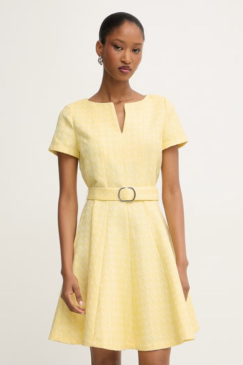 Morgan sukienka rozkloszowana żółta RCARL