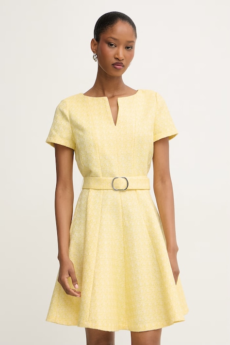 Morgan sukienka rozkloszowana żółta RCARL