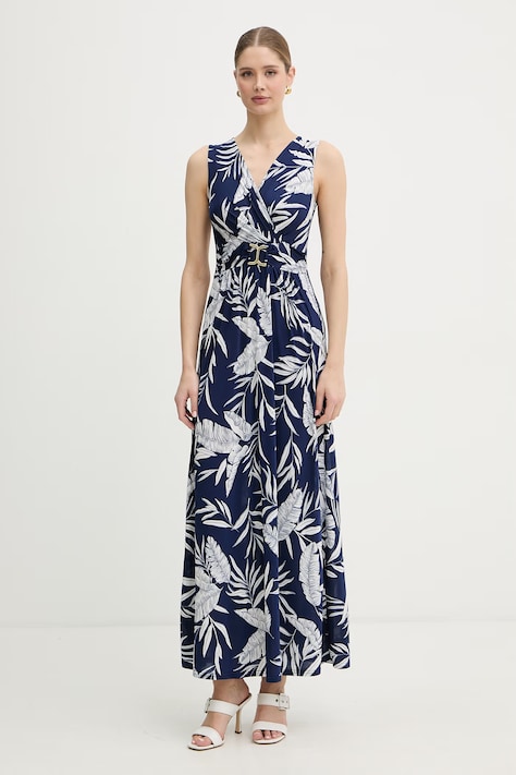 Morgan sukienka drapowana granatowa RFLERI