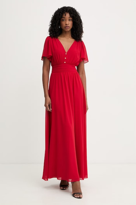 Morgan sukienka czerwona gładka RLUCY