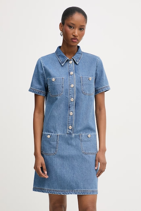 Morgan sukienka jeansowa niebieska gładka RSIA