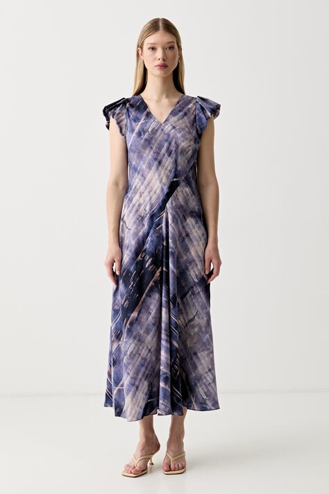 DKNY sukienka letnia fioletowa P5KB7D99