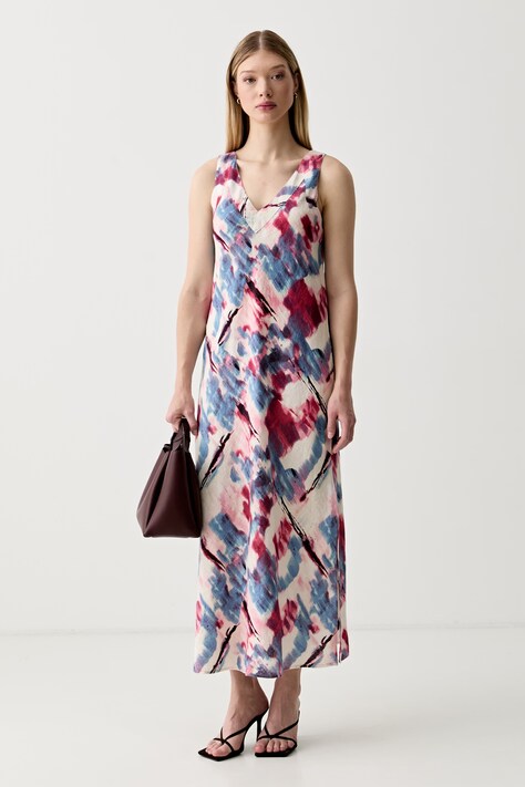 DKNY літня сукня лляна — фото 2