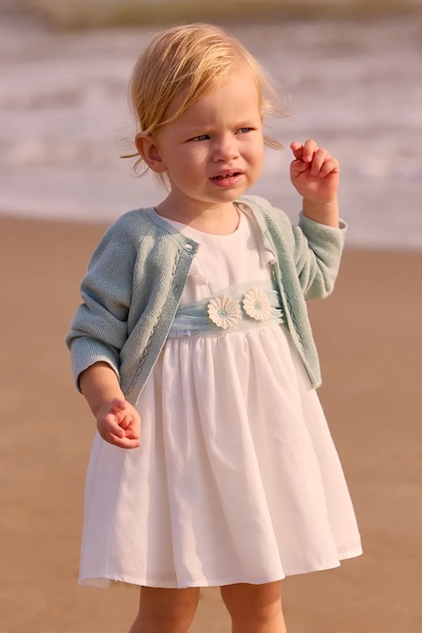 Dívčí šaty Mayoral bílá barva, mini, 1903