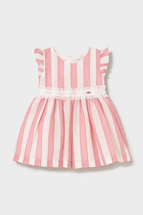 Mayoral sukienka dziecięca kolor różowy mini rozkloszowana 1904
