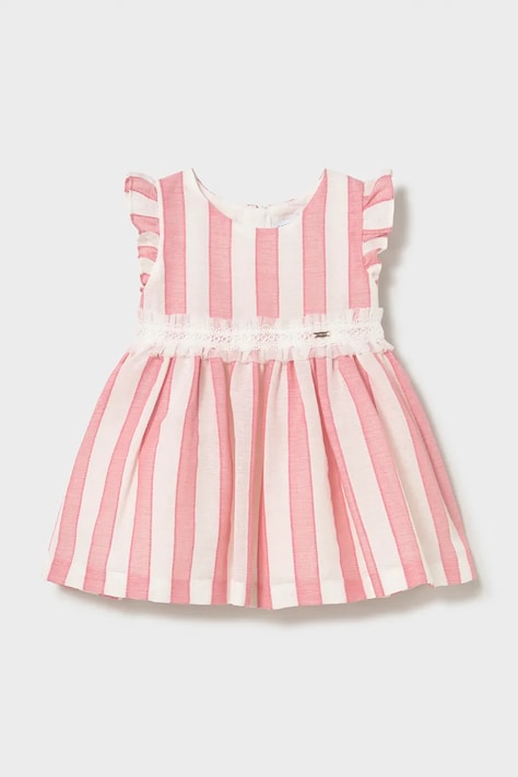 Mayoral sukienka dziecięca kolor różowy mini rozkloszowana 1904
