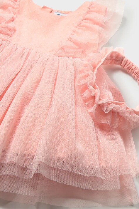 Mayoral sukienka dziecięca kolor różowy mini rozkloszowana 1905
