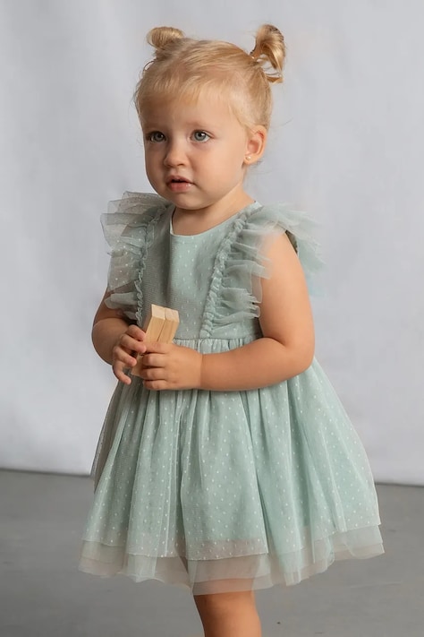 Mayoral gyerek ruha türkiz, mini, harang alakú, 1905