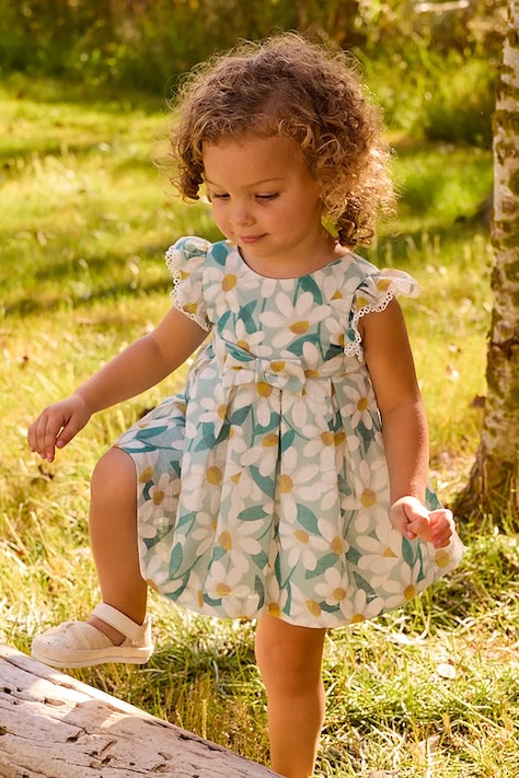 Mayoral gyerek ruha türkiz, mini, harang alakú, 1910