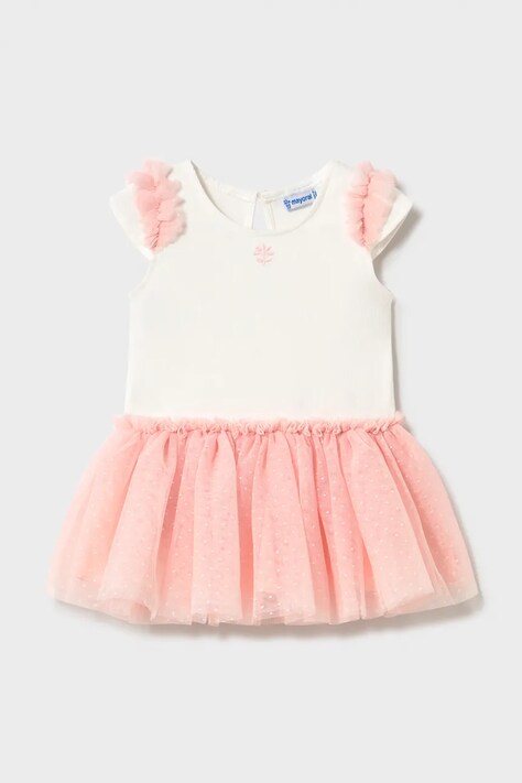 Mayoral sukienka niemowlęca kolor różowy mini rozkloszowana 1911