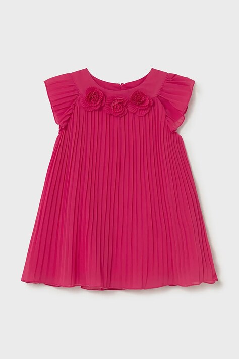 Dievčenské šaty Mayoral ružová farba, mini, áčkový strih, 1913
