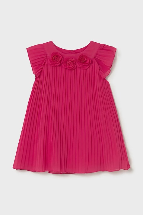 Dievčenské šaty Mayoral ružová farba, mini, áčkový strih, 1913