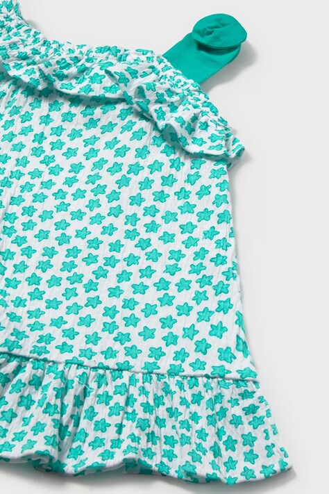 Mayoral sukienka dziecięca kolor turkusowy 1928