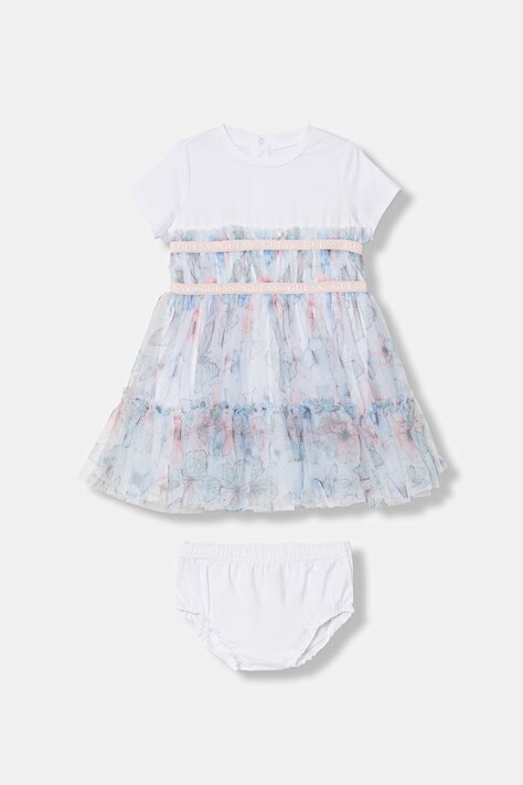 Guess sukienka niemowlęca 2-pack kolor niebieski mini rozkloszowana A6RK03 K6YW0