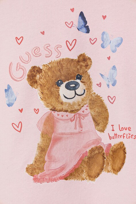 Guess sukienka bawełniana niemowlęca 2-pack kolor różowy mini rozkloszowana A6RK05 KA6R4