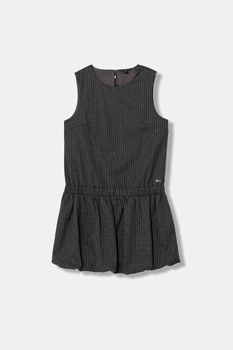 Guess sukienka dziecięca kolor szary mini prosta J6RK22 W3150