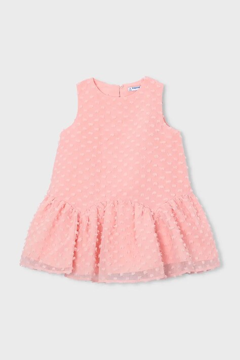 Mayoral sukienka dziecięca kolor różowy mini rozkloszowana 3911