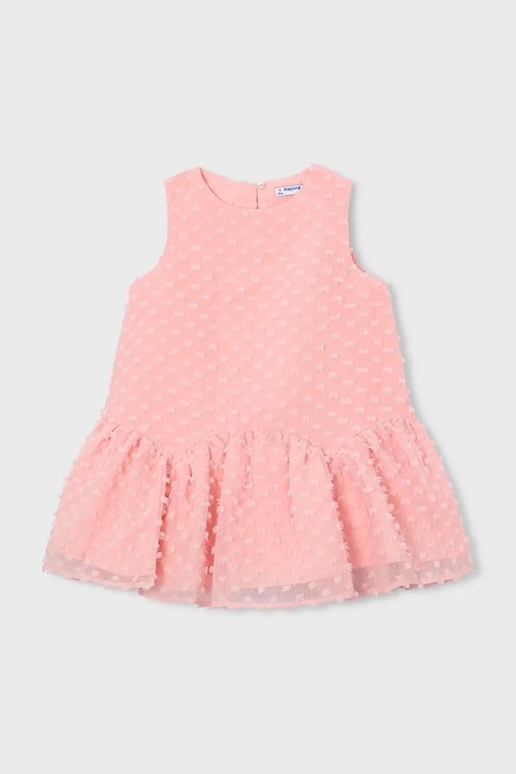 Mayoral sukienka dziecięca kolor różowy mini rozkloszowana 3911