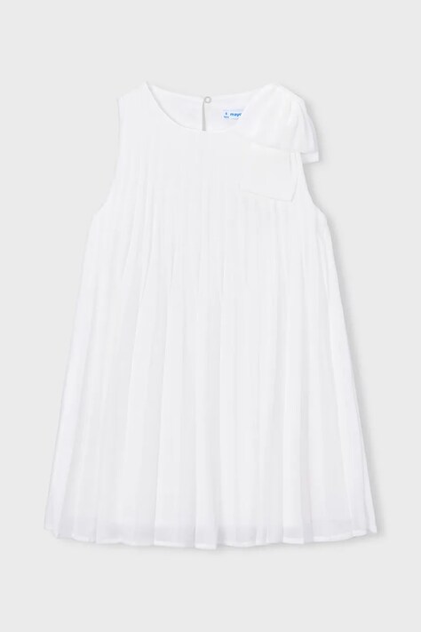 Mayoral sukienka dziecięca kolor biały mini rozkloszowana 3920